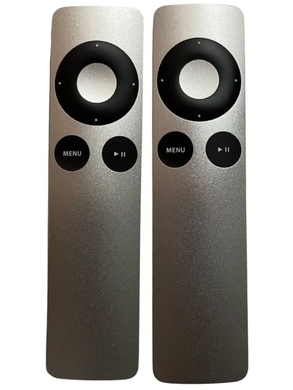 Lot of 2 Genuine Apple Remote A1294 Aluminum IR Working Apple TV Mac Silver